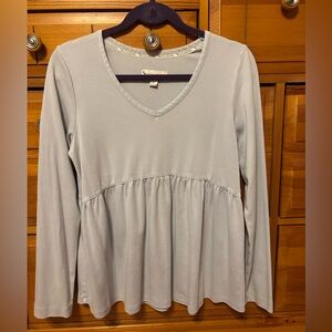 Koolaburra Soft Blue V-Neck Top